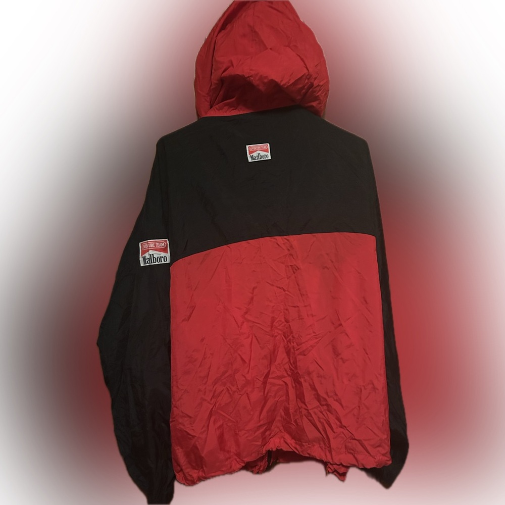 VTG Marlboro Country Tracksuit Red and Black Jacket w/ matching pants and bag - Picture 6 of 13